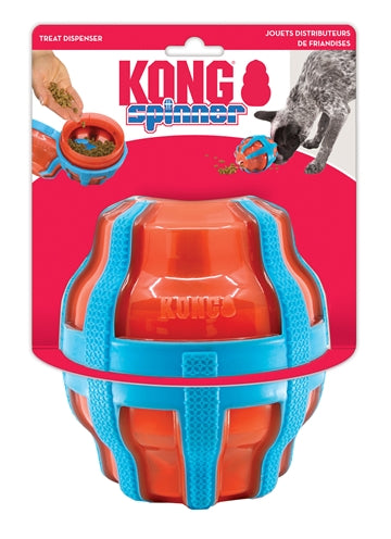 Kong Treat Spinner Dozownik z przekąskami Orange Blue