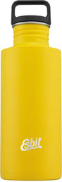 Esbit sculptor waterfles - 750ml - geel - rvs drinkfles - lusdop
