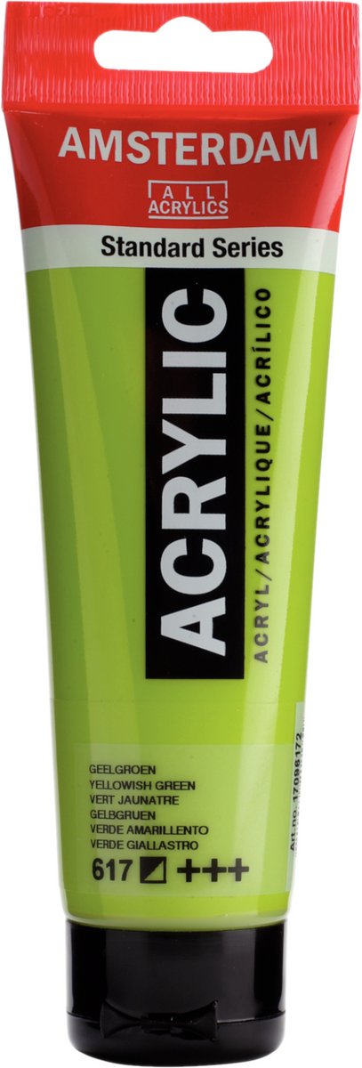 Tuba z farbą akrylową Amsterdam standard series 120 ml żółto-zielona 617