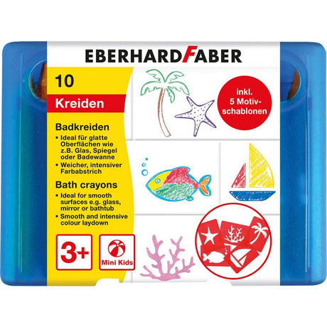 Kreda do kąpieli Eberhard faber ef-524110, 10 sztuk, pudełko do przechowywania w zestawie. 5 wkładów