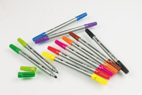 Eberhard faber ef-550010 flamastry duo 0,8+1-3mm różne opakowania po 10 sztuk