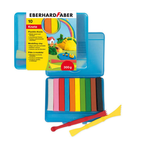 Modelina Eberhard faber ef-572010 10 kolorów w pudełku do przechowywania