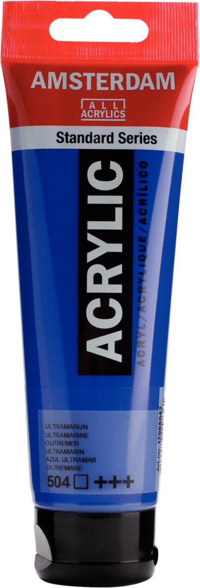 Tuba z farbą akrylową Amsterdam standard series 120 ml ultramaryna 504