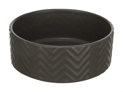 Trixie miska na karmę miska do picia fala ceramiczna szara