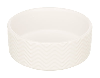 Trixie miska na karmę miska do picia fala ceramiczna biała