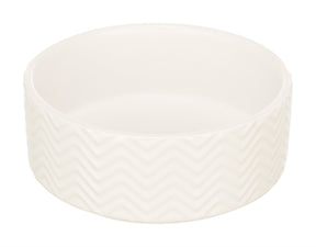Trixie miska na karmę miska do picia fala ceramiczna biała