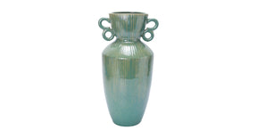 Vase puerto carrillo 23x21x45cm turquoise
