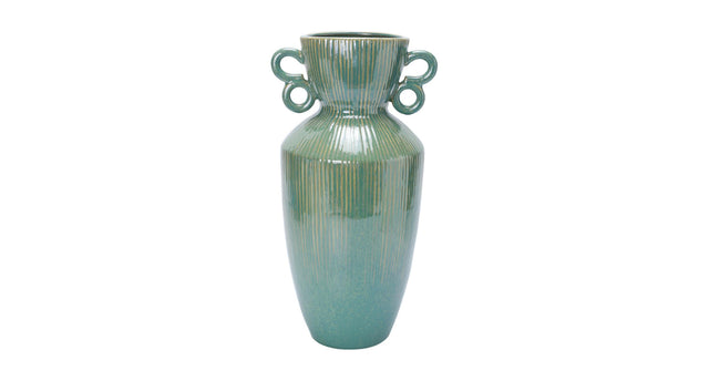 Vase puerto carrillo 23x21x45cm turquoise