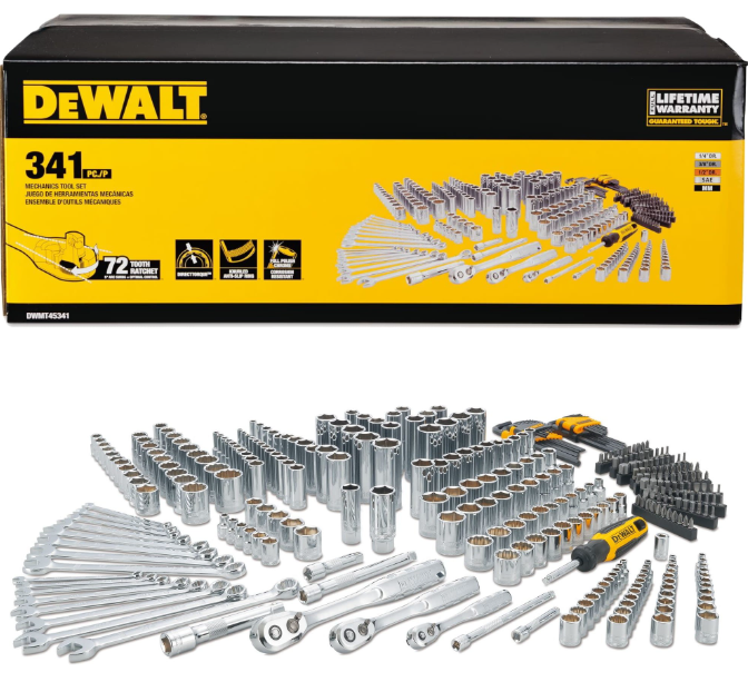 Dewalt sleutel ingesteld 341el.