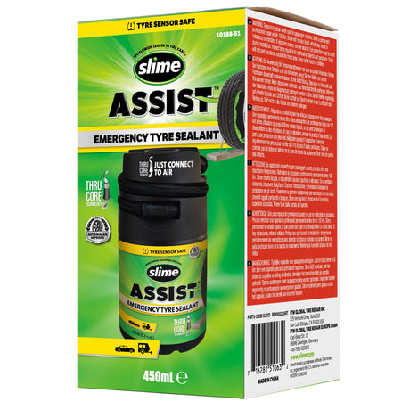 Slime Assist awaryjny uszczelniacz do opon 450 ml zestaw uzupełniający Smart Repair Plus