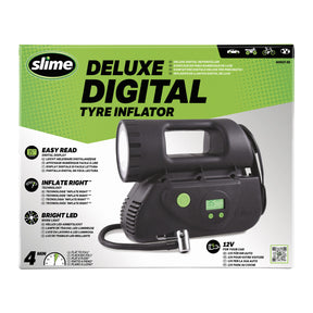 Cyfrowy kompresor do opon Slime Deluxe 12 V