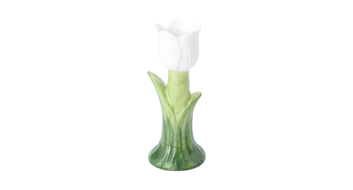 Vase zona sur d7 h17cm green white