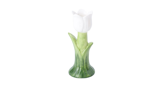 Vase zona sur d7 h17cm green white