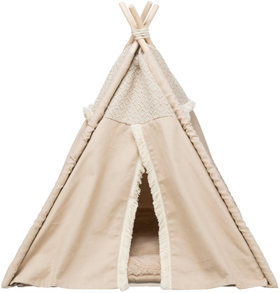 Trixie koszyk dla kota tipi boho beżowy