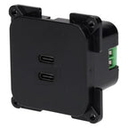 C-line 2x gniazdo ładowania USB-C czarne