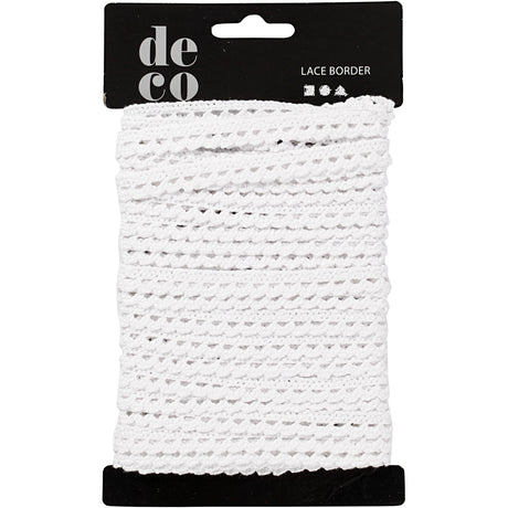 Creativ Company Lace Ribbon White, 10m