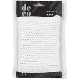 Creativ Company Lace Ribbon White, 10m