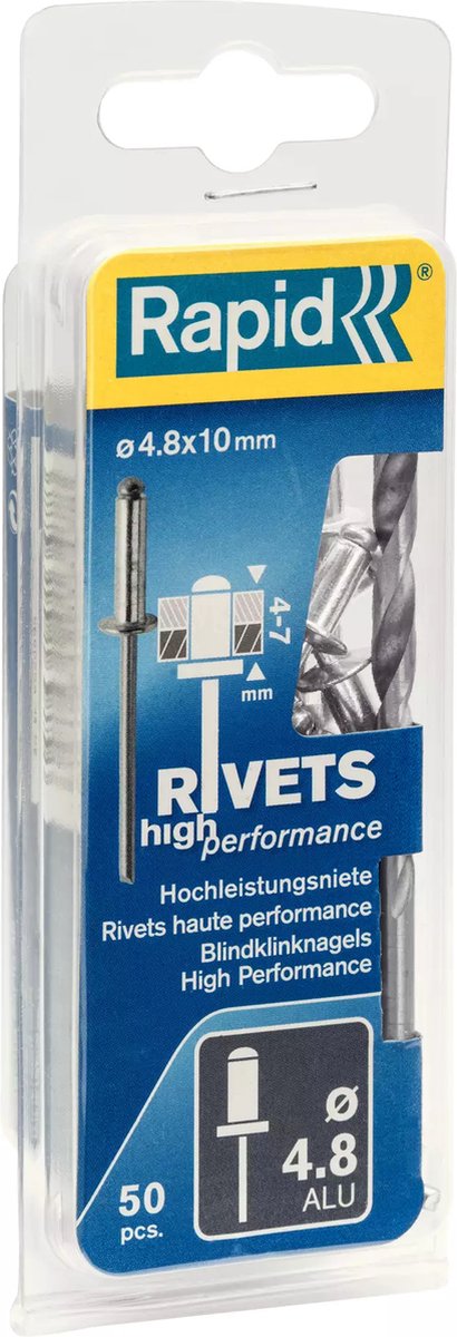 Szybki nit o dużej wydajności ø4,8 x 10 mm - 5000387