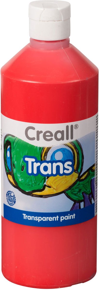 Creall przezroczysta farba czerwona, 500 ml