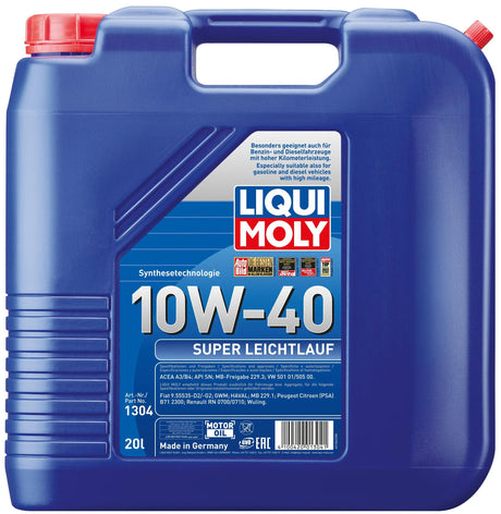 Olej silnikowy Liqui Moly Super Leichtlauf Super płynnie działający olej 20 litrów.