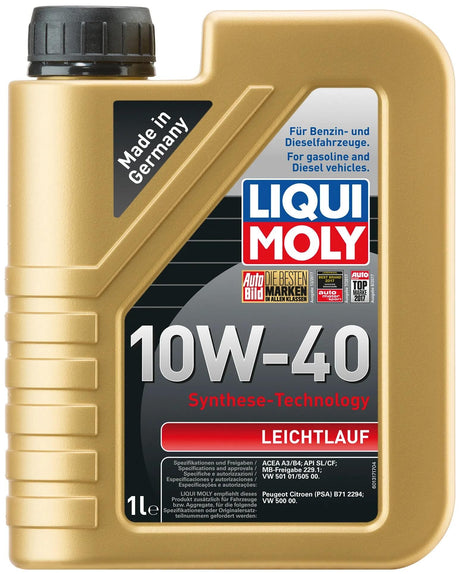Olej silnikowy Liqui Moly Leichtlauf płynnie pracujący 10w-40 lm 1 ltr.
