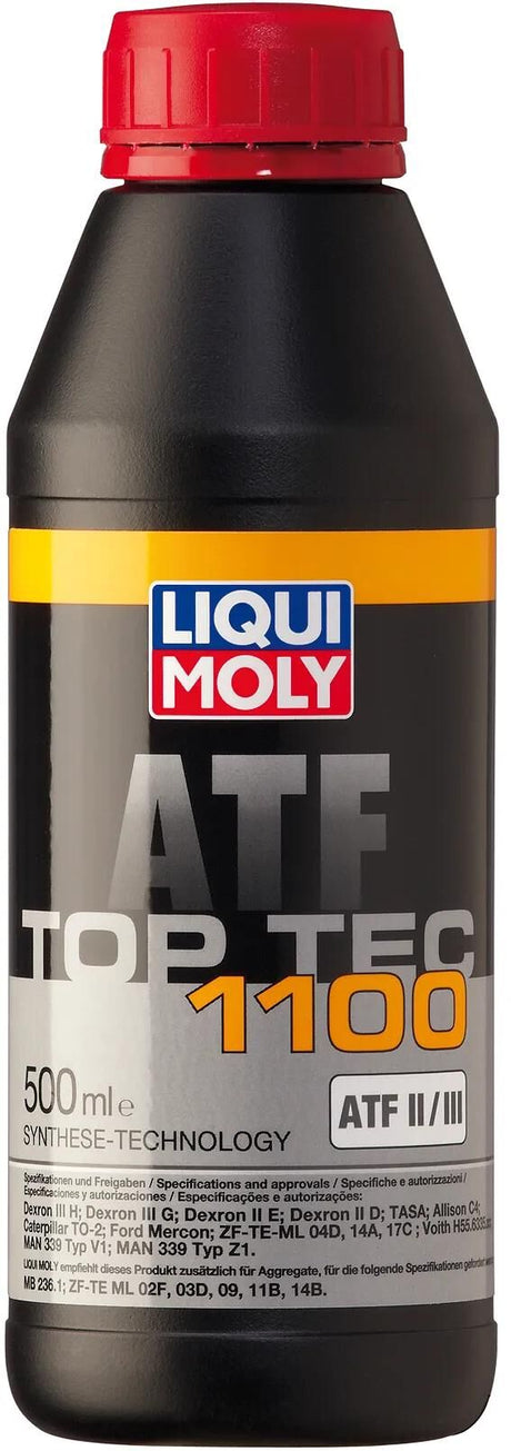 Olej hydrauliczny Liqui Moly top tec atf 1100 getr-oel toptec atf1100 plastikowa butelka na wodę