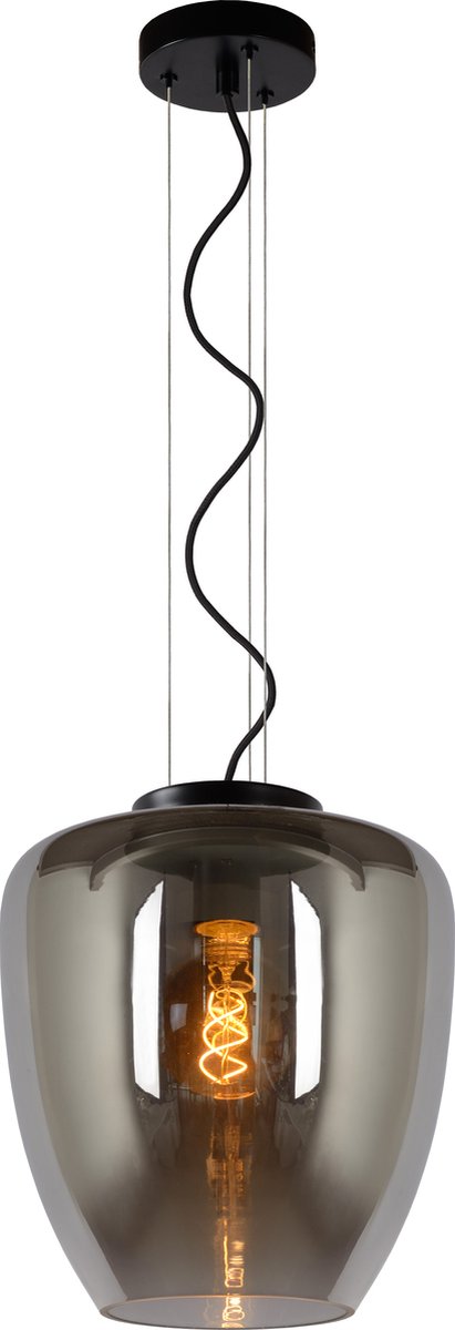 Lucide florien - lampa wisząca - ø 28 cm - 1xe27 - fumé