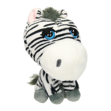 Przytulanka pluszowa zebra z dużą głową, 22 cm