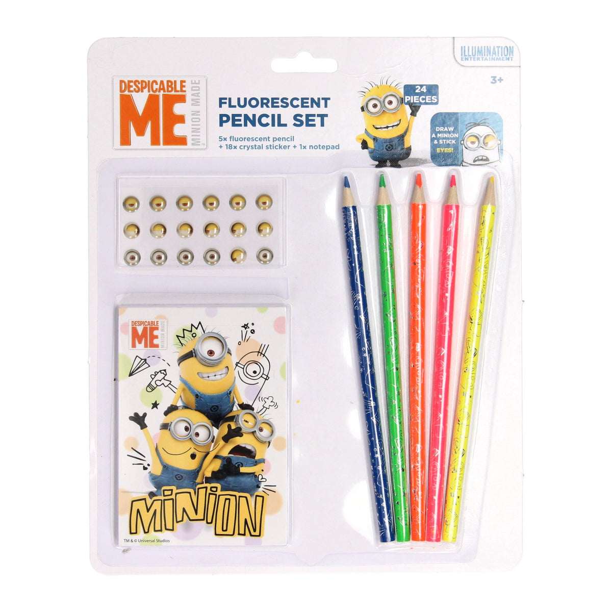 Zestaw do rękodzieła Minionki, 24 elementy.