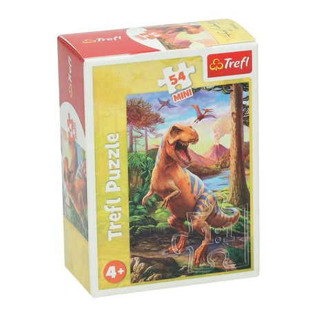 Mini puzzle niesamowity dinozaur, 54 elementy.