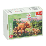 Mini puzzle niesamowity dinozaur, 54 elementy.