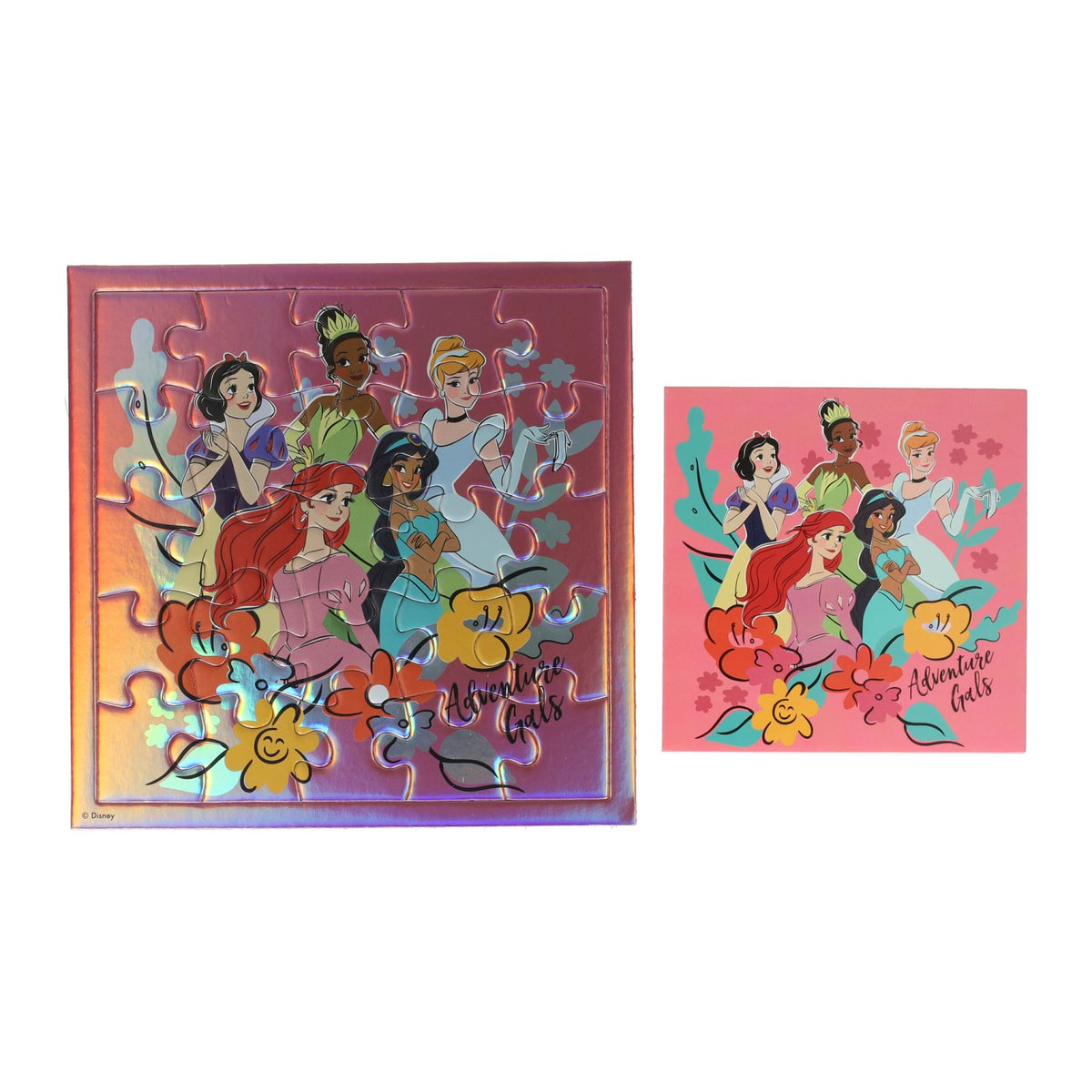 Karta puzzle Disneya, karta księżniczki i koperta
