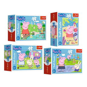 Mini puzzle Świnka Peppa - 54 elementy.