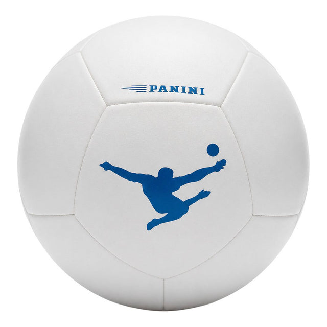 Panini voetbal maat 5 wit met blauw logo