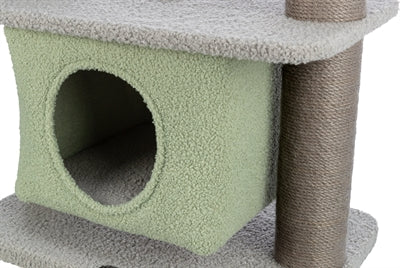 Trixie Kitten Scrating Post Lunito Grey Mint Green