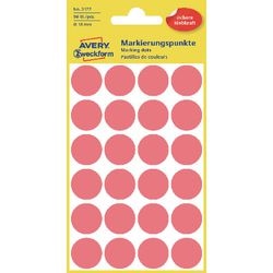 Oznaczenia punktów avery 3172 red 18mm