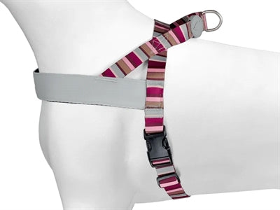 Morso norweskie szelki dla psa z recyklingu, Skyline w kolorze czerwono-różowym