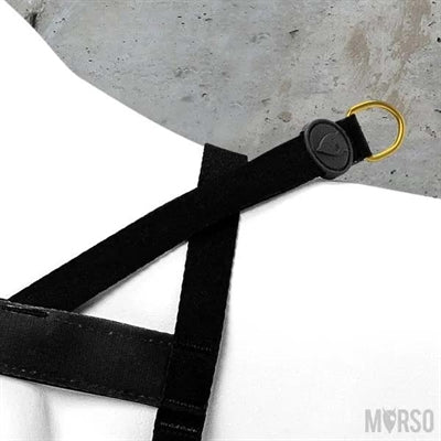 Morso norweskie szelki dla psa z recyklingu, złote, kawiorowe, złote