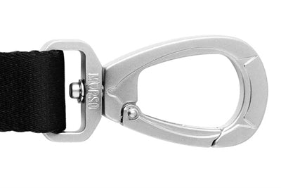 Smycz Morso dla psa z recyklingu, czysta, czarna