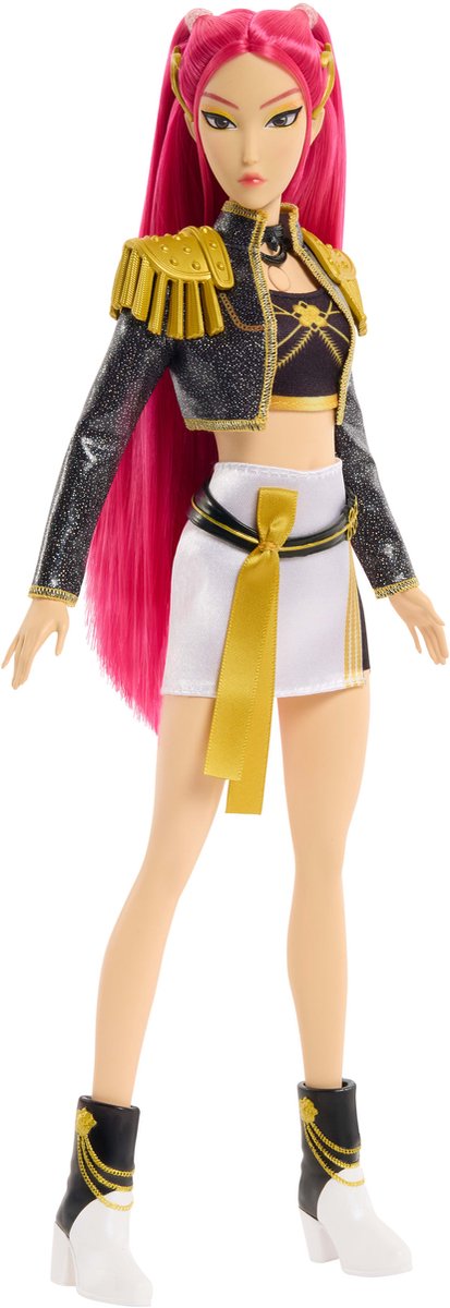 Mattel Kpop Demon Hunters Hunter x Mira „złota” śpiewająca lalka w stroju