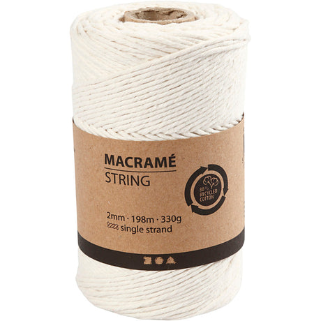 Firma Creativ https: www.cchobby.nl macrame-cord-l-198-m-d-2-mm-off-white-330-gr-1-rol
