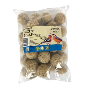De vries mezenbollen bez siatki