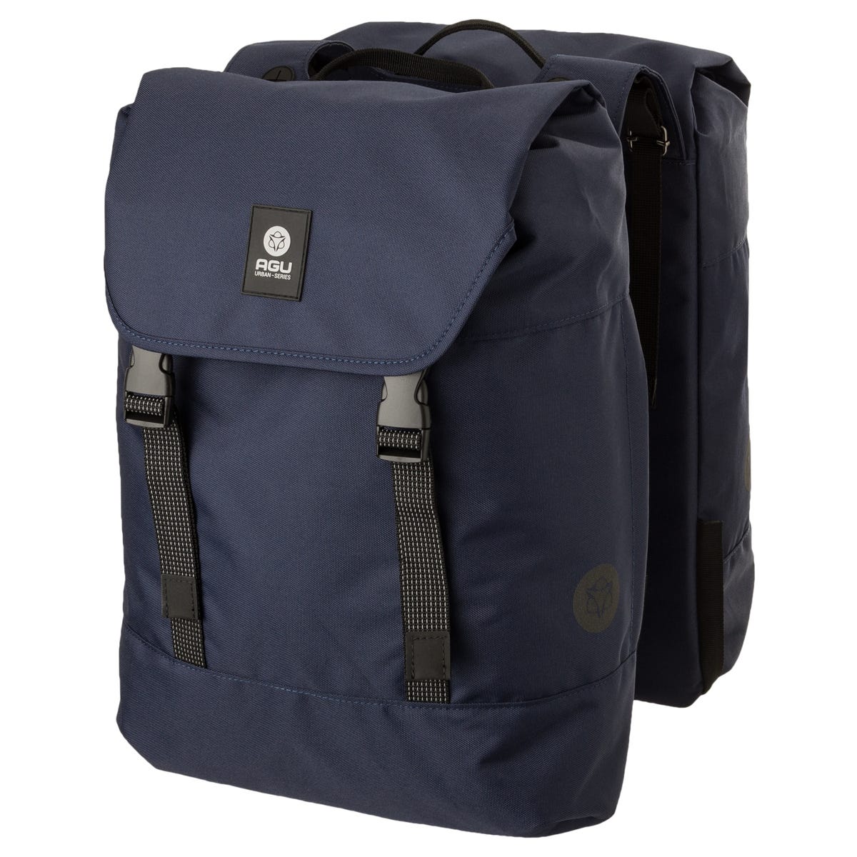 Agu dwr dubbele fietstas urban dark blue