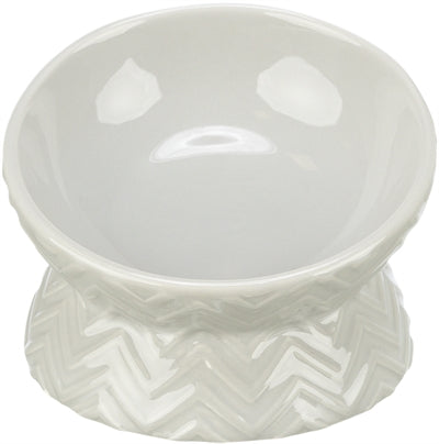 Trixie podniesiona miska z jedzeniem miska wodna miska ceramiczna taupe