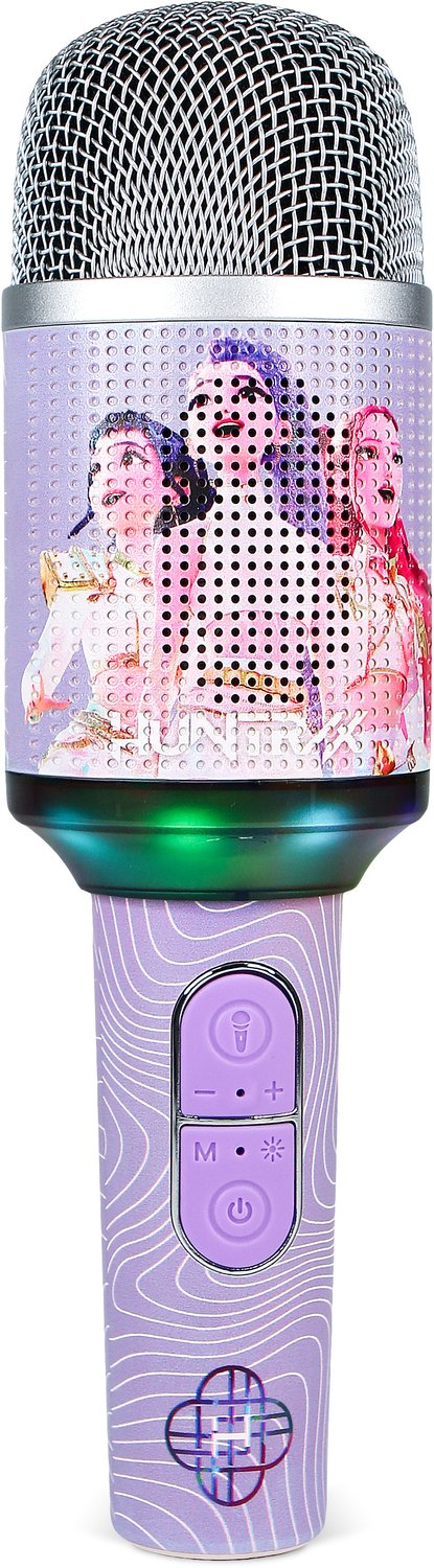 Otl technologies kpop demon hunters - huntr x - finale - draadloze karaoke microfoon voor kinderen - led lichteffect - speaker - stemeffecten