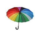 Parasol Gerkimex tęczowy ø112cm z 16 żebrami i uchwytem z gumy piankowej