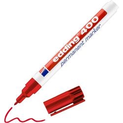 Marker permanentny edding 400 średni czerwony