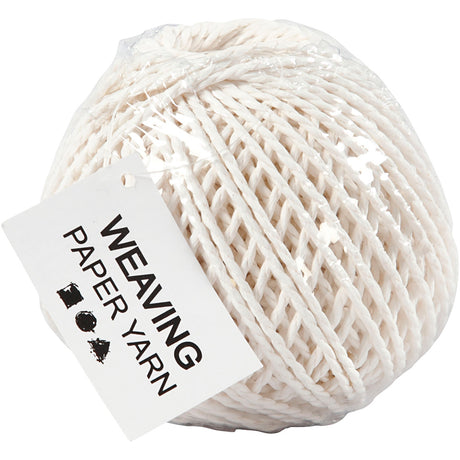Creativ Company Paper Yarn White, 40m
