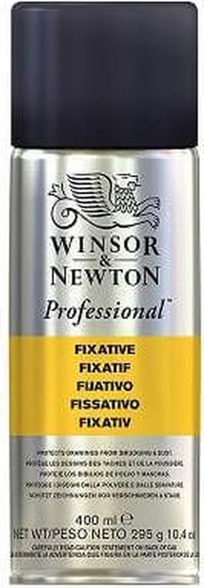 Winsor Newton 3041913 Profesjonalny utrwalacz w sprayu 400 ml – Fiksatywa do pasteli, ołówek węglowy – Bezbarwny, odporny na światło