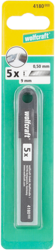 Noże łamane Wolfcraft | w pudełku | 9mm | 5 sztuk - 4180000